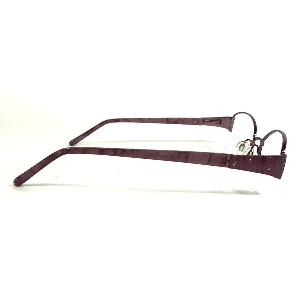 Clear Vision Eyeglasses Frames SOFIA ROSE Pink Purple Oval Half Rim 58-18-140
